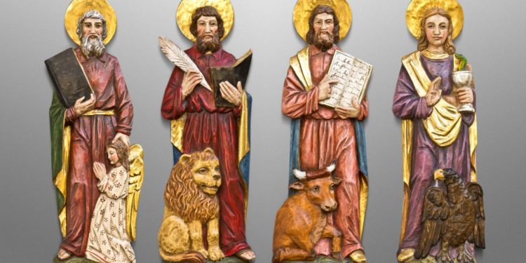 2 حزيران الإنجيليين الأربعة: متى ومرقس ولوقا ويوحنا – سير قديسين