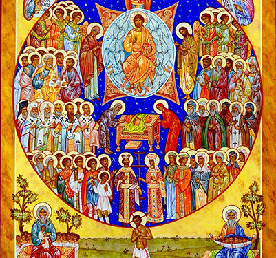 أيقونة عيد جميع القديسين – الايقونة وشرحها
