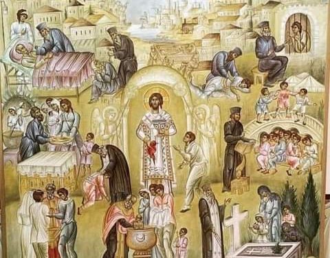 أيقونة خدمة كاهن الرعية – الايقونة وشرحها