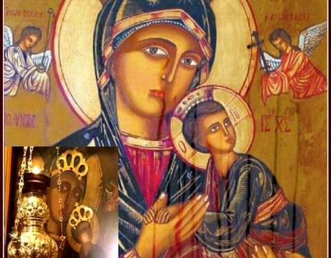 أيقونة العذراء الطاهرة الدامعة – تاريخ الايقونة