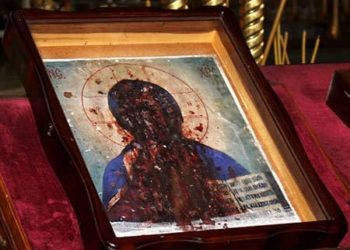 أيقونة المخلص المفيض للدم – تاريخ الايقونة