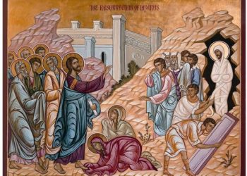 أيقونة لعازر القائم من الموت – الايقونة وشرحها