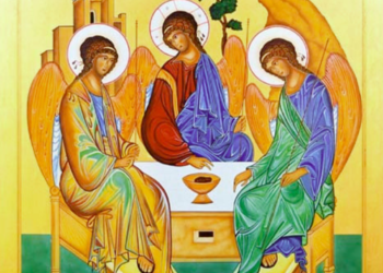 أيقونة الله الثالوث: مصدر الحياة الأعلى – الايقونة وشرحها