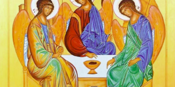 أيقونة الله الثالوث: مصدر الحياة الأعلى – الايقونة وشرحها