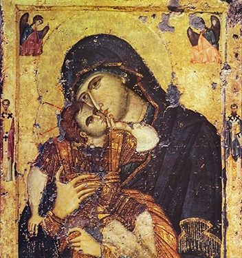 أيقونة عذراء القبلة الحلوة Γλυκοφιλούσα: – تاريخ الايقونة