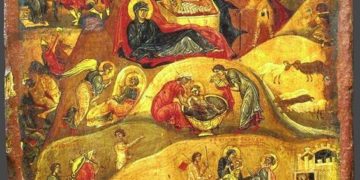 أيقونة الميلاد والحياة المبكرة ليسوع المسيح دير سانت كاترين – الايقونة وشرحها