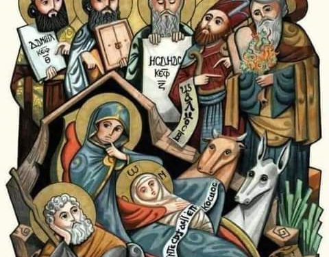 أيقونة رائعة لعيد الميلاد المجيد (قبطية) – الايقونة وشرحها