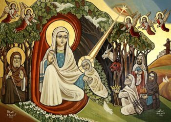 “أيقونة الميلاد” (قبطية) – الايقونة وشرحها