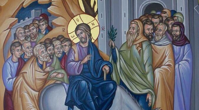 أيقونة أحد الشعانين (أيقونة دخول السيد المسيح إلى أورشليم) – الايقونة وشرحها