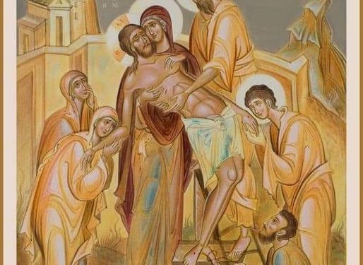 أيقونة إنزال المصلوب – الايقونة وشرحها