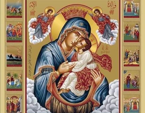 أيقونة المديح – الايقونة وشرحها