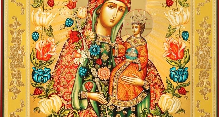 أيقونة والدة الإله “الزهرة الخالدة” – الايقونة وشرحها