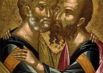 أيقونة القدّيسَين بطرس وبولس مؤسسي الكرسيّ الأنطاكيّ – الايقونة وشرحها