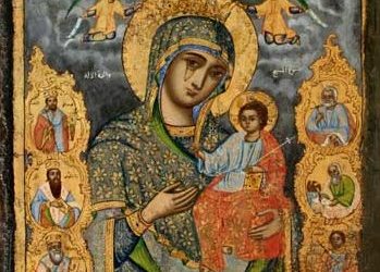 أيقونة المزار العذراء الدّامعة في كنيسة سيّدة الزلزلة العجائبية في زحلة – تاريخ الايقونة