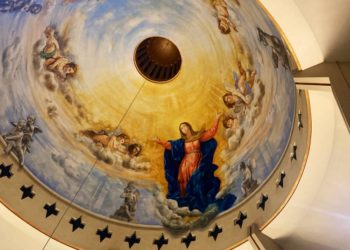 قبة كاتدرائية سيدة الانتقال للسريان الكاثوليك حلب – (لوحة سيدة الانتقال) – تاريخ الايقونة