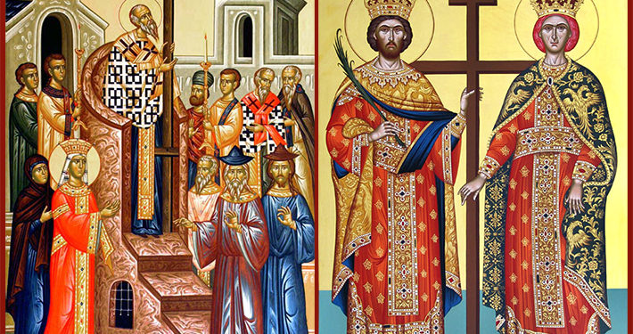 أيقونة رفع الصليب – الايقونة وشرحها