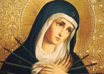 لمَ هذه الأيقونة الوحيدة في العالم لسيّدة الأوجاع التي يَطعن قلبها ثمانية سيوف لا سبعة؟ – الايقونة وشرحها