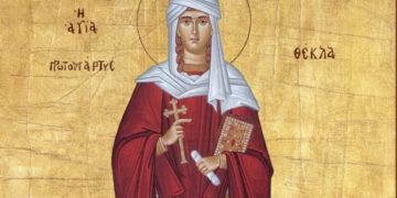 القديسة تقلا: رمز للعفة والزهد والمثابرة