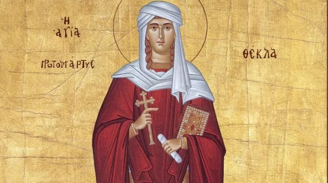 القديسة تقلا: رمز للعفة والزهد والمثابرة