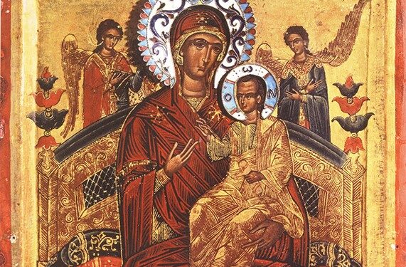 أيقونة ملكة الكل الشافية من السرطان Παντάνασσα – تاريخ الايقونة