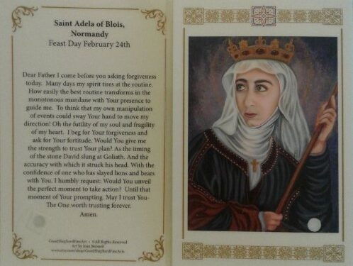 القديسة أديلا (أديل) أميرة بلوا St.Adela Countess of Blois (عيدها 24 فبراير)