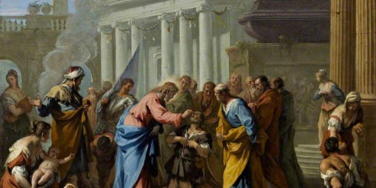 تأمل أحد شفاء الأعمى