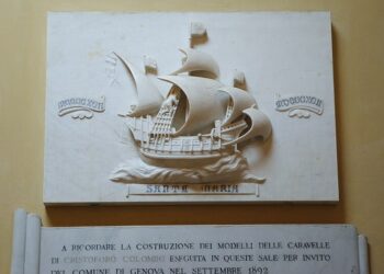 العذراء و كريستوفر كولومبوس مكتشف القارة الأمريكية