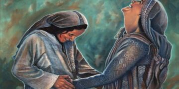 زيارة مريم لأليصابات هي لقاء العهد القديم بالعهد الجديد