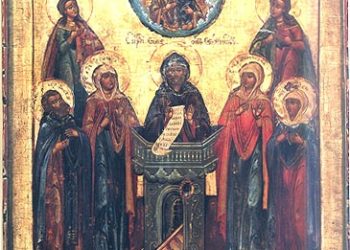 أيقونة روسية لمار سمعان العمودي – الايقونة وشرحها