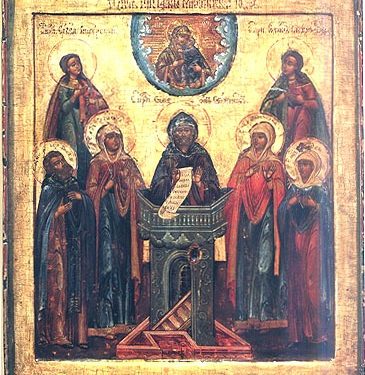 أيقونة روسية لمار سمعان العمودي – الايقونة وشرحها