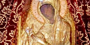 أيقونة العذراء (سيدة السكين المقدس) – تاريخ الايقونة