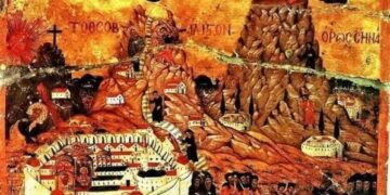 إيقونة قديمة ونادِرَة لدير القدّيسة العظيمة كاترينا – الايقونة وشرحها