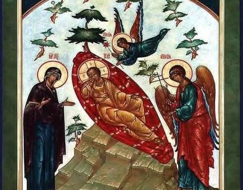 أيقونة العين الساهرة والمسيح المتكئ – الايقونة وشرحها