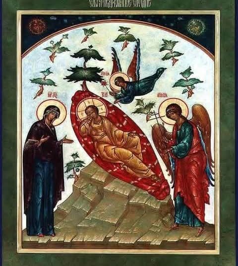 أيقونة العين الساهرة والمسيح المتكئ – الايقونة وشرحها