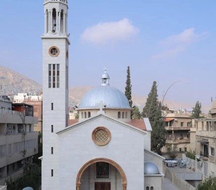 كنيسة القديس يوحنا الدمشقي  –  أبو رمانة دمشق – كنائس سوريا