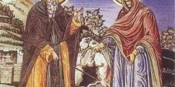 العذراء مريم ومياه القديس أثناسيوس الأثوسي المقدسة ..