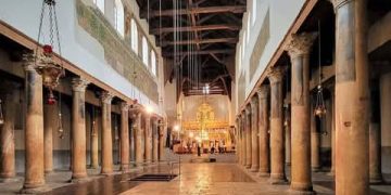 كنيسة المهد، بيت لحم … وأرز لبنان