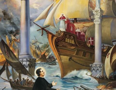 في يوم عيده رؤيا القدّيس يوحنا بوسكو عن الحرب ضدّ الكنيسة وعمودَي خلاصها، ومَقتل البابا. (٣٠ أيار ١٨٦٢)